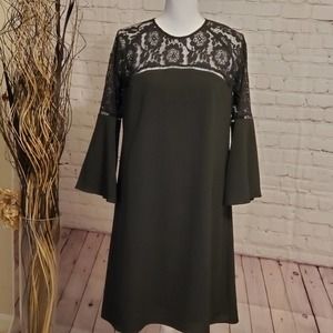 Kensie Black long sleeve Dress size 12 J0272
